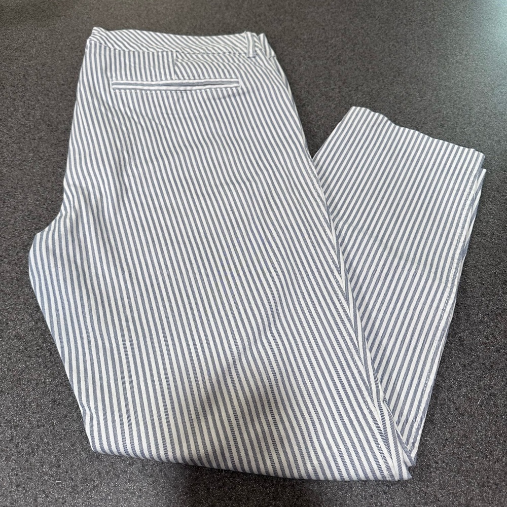 Old Navy Gray and White Chinos